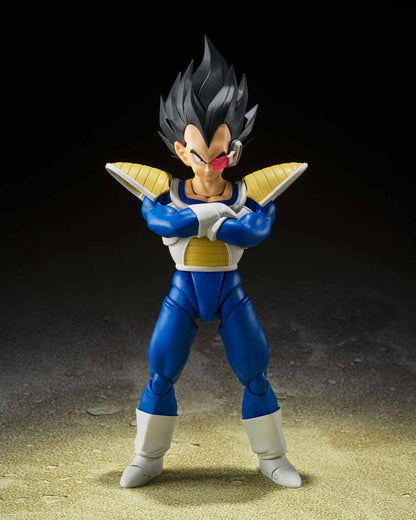 Dragonball Z 6 Inch Action Figure S.H. Figuarts Exclusive - Vegeta Power Level 24000 (Shelf Wear Packaging)