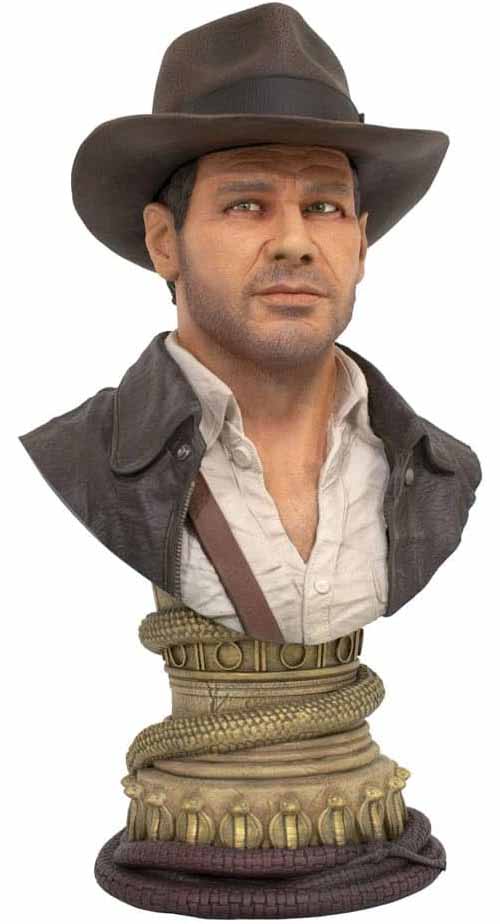 Indiana Jones Raiders of The Lost Ark 11 Inch Bust Statue 1/2 Scale  - Indiana Jones Bust