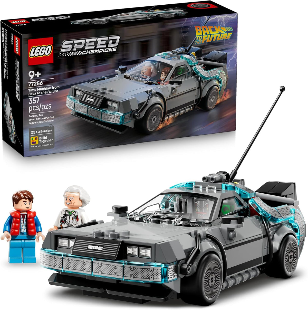 Lego Speed Champions Lego 357 Pieces - Time Machine from Back to The Future #77256