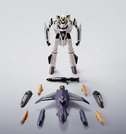 Macross Robotech 6 Inch Action Figure Hi-Metal R - VF-0S Phoenix (Roy Focker Use) + QF-2200D-B Ghost Macross