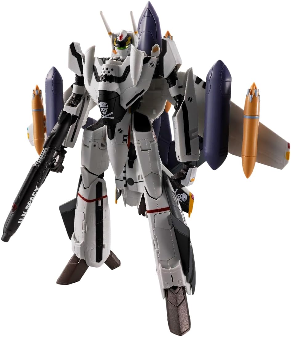 Macross Robotech 6 Inch Action Figure Hi-Metal R - VF-0S Phoenix (Roy Focker Use) + QF-2200D-B Ghost Macross