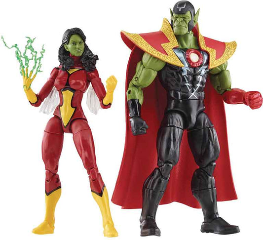 Marvel Legends Avengers 6 Inch Action Figure 2-Pack - Skrull Queen and Super-Skrull