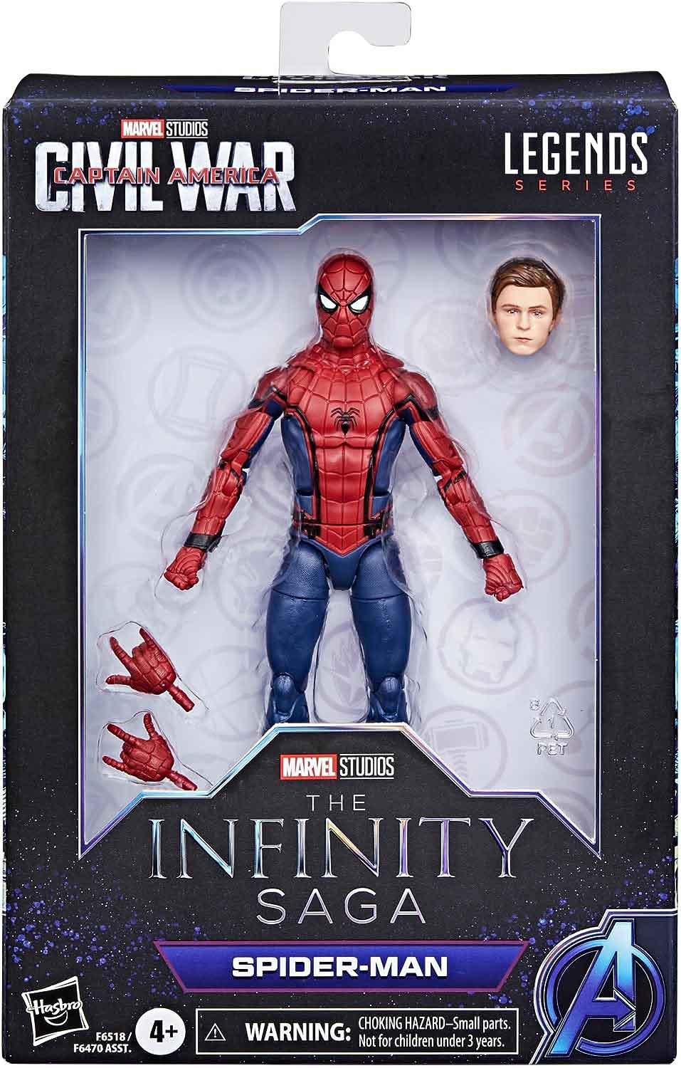 Marvel Legends Avengers 6 Inch Action Figure The Infinity Saga Wave 1 - Spider-Man (Sub-Standard Packaging)