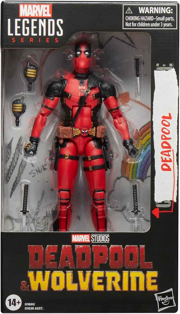 Marvel Legends Deadpool & Wolverine 6 Inch Action Figure Wave 2 - Deadpool (Sub-Standard Packaging)