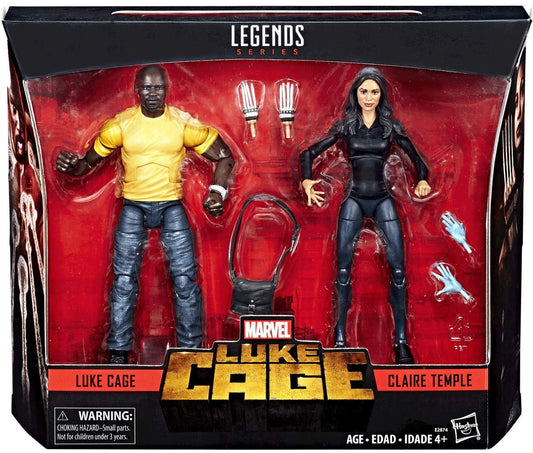 Marvel Legends 6 Inch Action Figure Netflix Series 2-Pack - Luke Cage & Claire Temple (Shelf Wear Packaging)