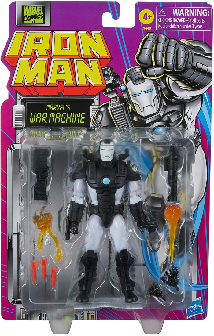 Marvel Legends Retro 6 Inch Action Figure Iron Man - War Machine (Non Mint Packaging)