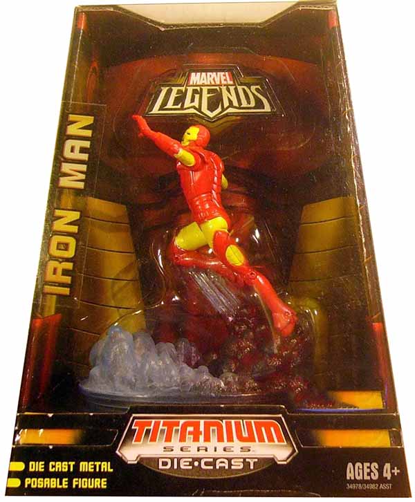 Marvel Legends Titanium 3.75 Inch Static Figure - Iron Man (Shelf Wear Packaging)