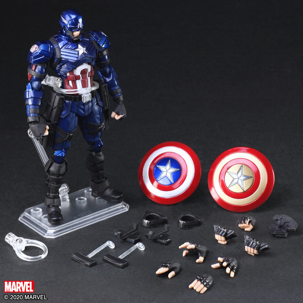 Marvel Universe Variant 6 Inch Action Figure Bring Arts - Captain America (Shelf Wear Packaging)