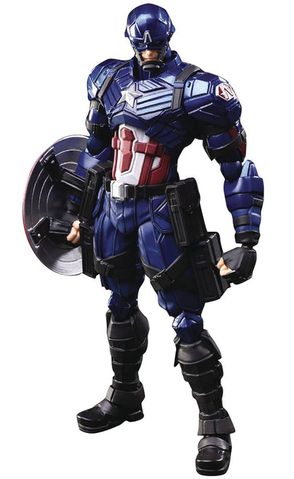 Marvel Universe Variant 6 Inch Action Figure Bring Arts - Captain America (Shelf Wear Packaging)