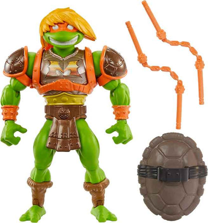 Masters Of The Universe Teenage Mutant Ninja Turtles Origins 6 Inch Action Figure Turtles Of Grayskull Wave 3 - Michelangelo