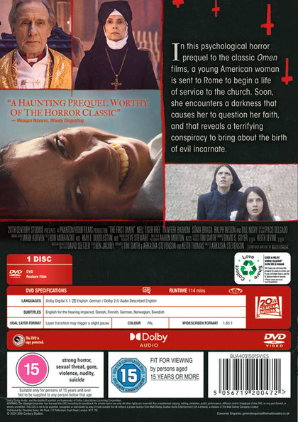 The First Omen - Arkasha Stevenson [DVD]