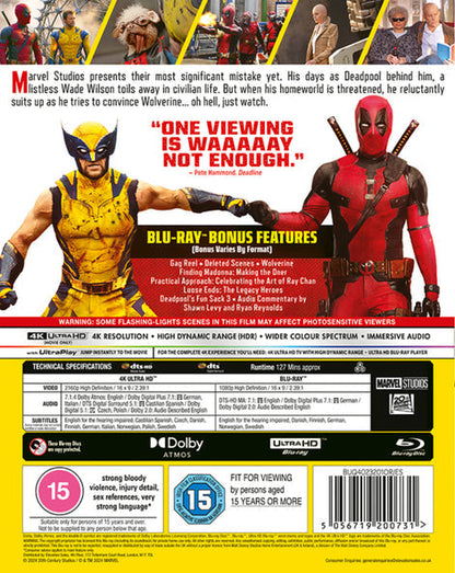 Marvel's Deadpool & Wolverine - Shawn Levy [4K UHD]