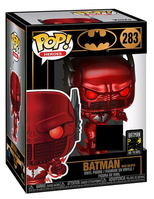 Pop DC Heroes 3.75 Inch Statue Figure Batman - Red Death Batman #283 Exclusive (Sub-Standard Packaging)