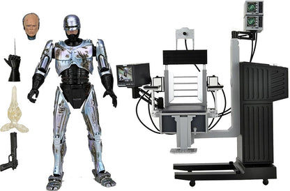 Robocop 7 Inch Action Figure Ultimate Deluxe - Battle Damaged Robocop with Chair