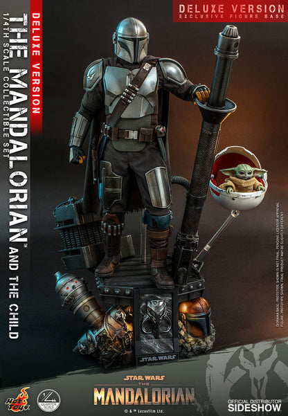 Star Wars The Mandalorian 18 Inch Action Figure 1/4 Scale Deluxe - The Mandalorian and The Child (Deluxe) Hot Toys 907266