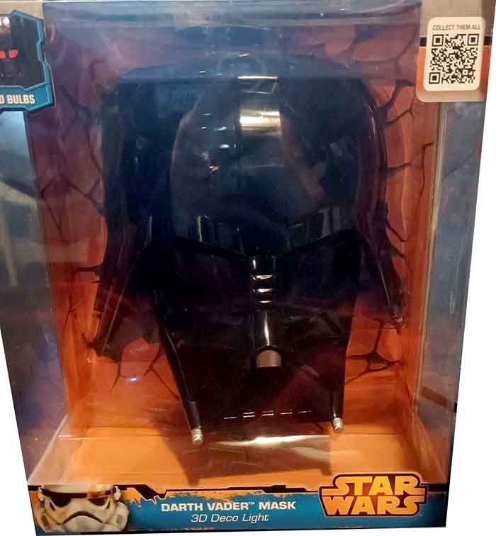 Star Wars Collectible Prop Replica - Darth Vader Mask 3D Deco Light (Damaged Packaging)