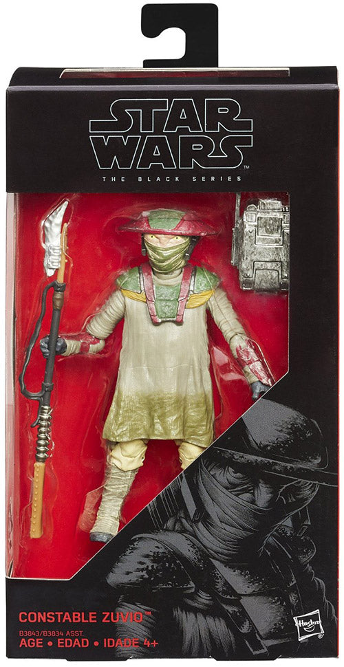 Star Wars The Force Awakens 6 Inch Action Figure The Black Series Wave 2 - Constable Zuvio #09 (Shelf Wear Packaggin)