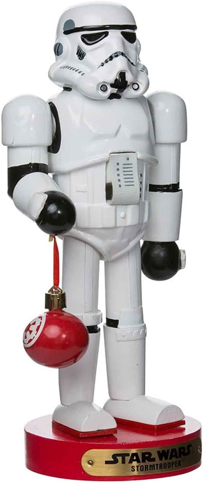 Star Wars 12 Inch Static Figure Ornament - Christmas Decoraton Stormtrooper Nutcracker (Shelf Wear Packaging)