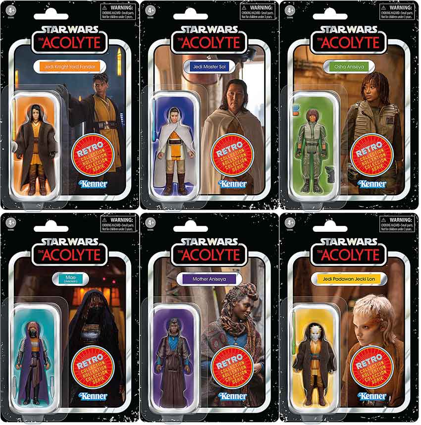 Star Wars Retro Collection 3.75 Inch Action Figure Box Set - The Acolyte Multipack (Pre-Order Ships August 2026)