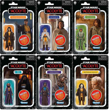 Star Wars Retro Collection 3.75 Inch Action Figure Box Set - The Acolyte Multipack (Pre-Order Ships August 2026)