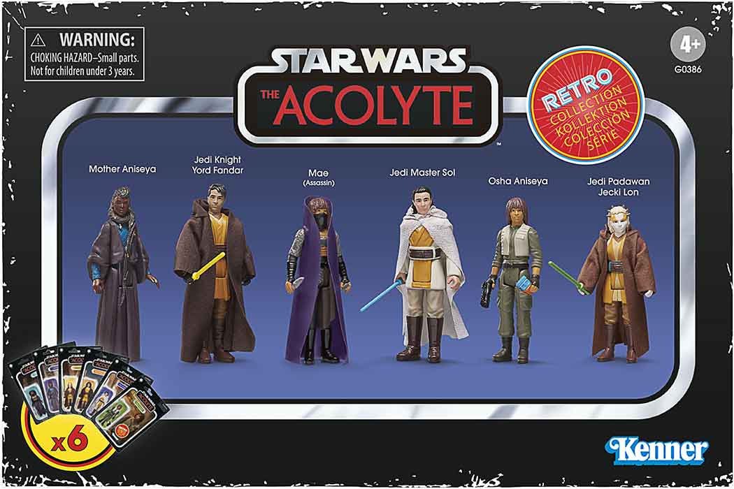 Star Wars Retro Collection 3.75 Inch Action Figure Box Set - The Acolyte Multipack (Pre-Order Ships August 2026)