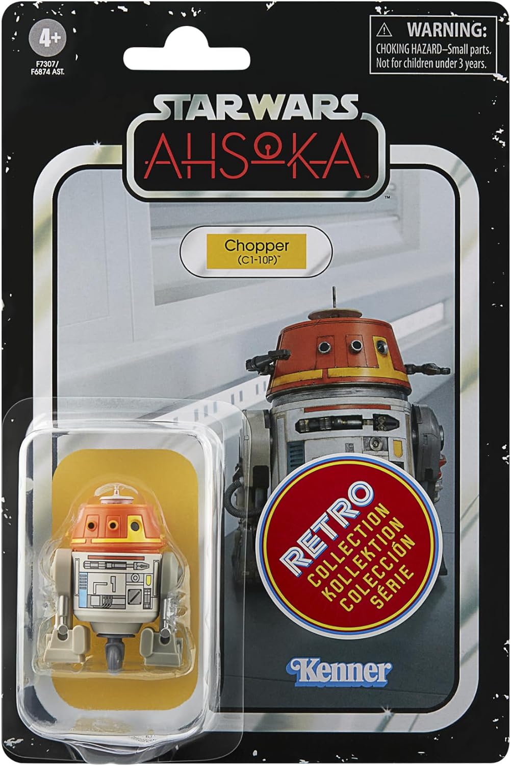 Star Wars Retro Collection 3.75 Inch Action Figure Wave 5 - Chopper (C1-10P) (Shelf Wear Packaging)