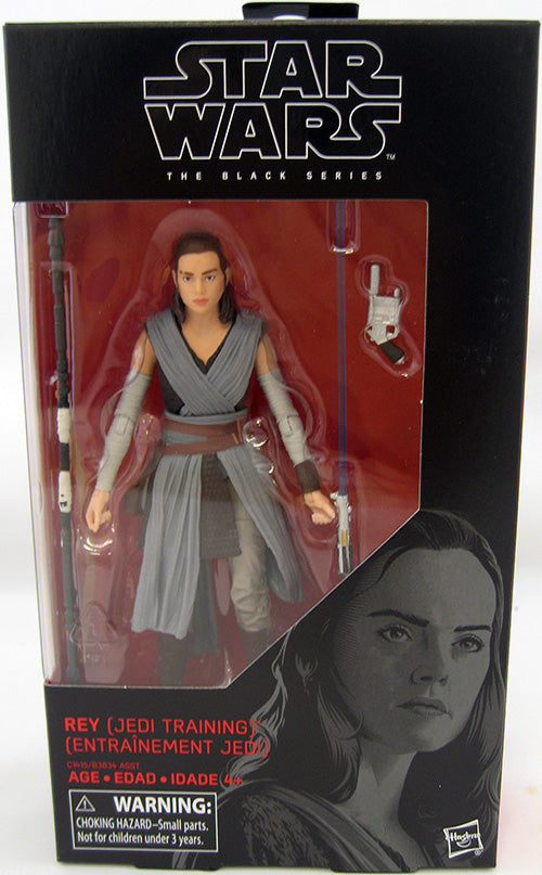 Star Wars The Black Series 6 Inch Action Figure (2017 Wave 3) - Rey Jedi Training #44 (Sub-Standard Packaging)