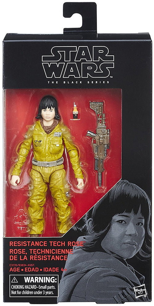 Star Wars The Black Series 6 Inch Action Figure (2017 Wave 5) - Resistance Tech Rose #55 (Sub-Standard Packaging)