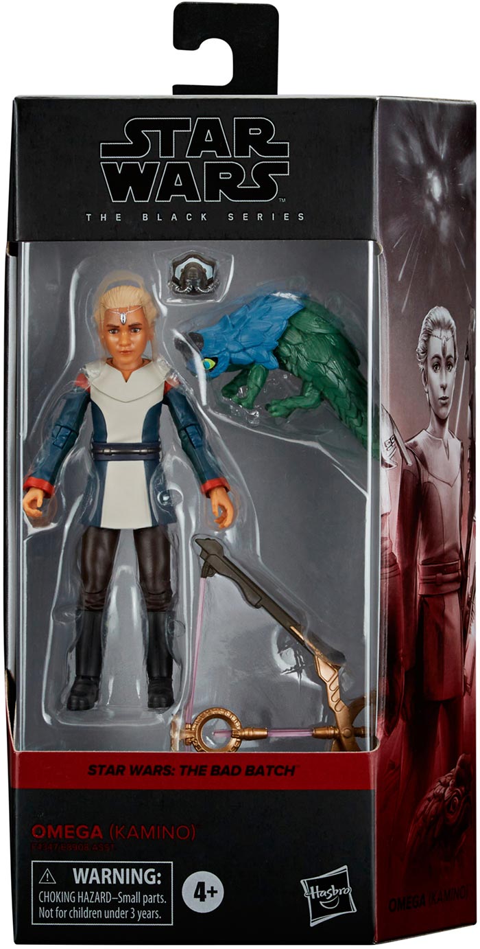 Star Wars The Black Series 6 Inch Action Figure Box Art (2022 Wave 1) - Omega (Kamino) (Sub-Standard Packaging)