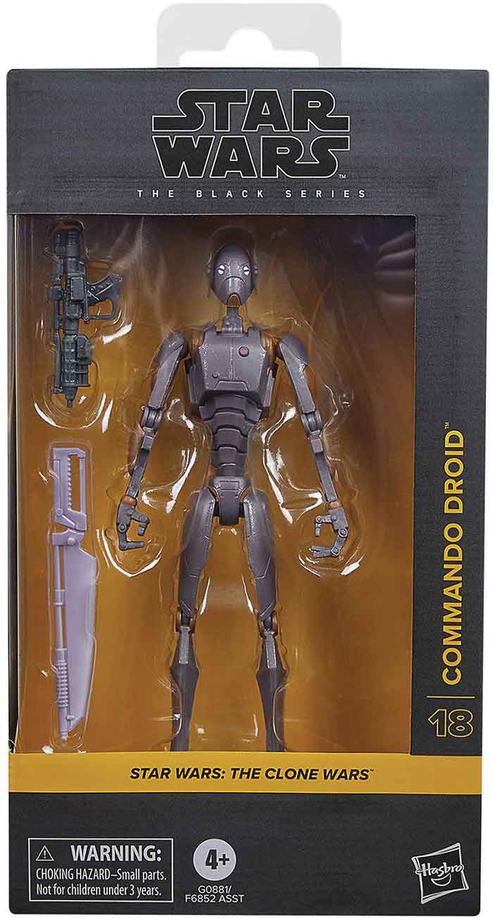 Star Wars The Black Series 6 Inch Action Figure (2025 Wave 1B) - Commando Droid #18 (Sub-Standard Packaging)
