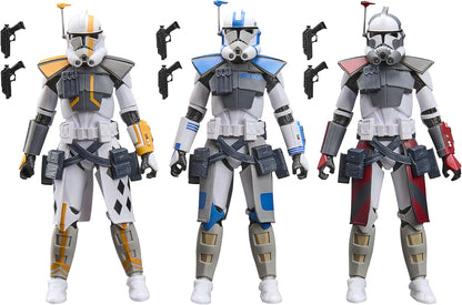 Star Wars The Black Series 6 Inch Action Figure 3-Pack - Arc Commander Colt, Havoc and Blitz