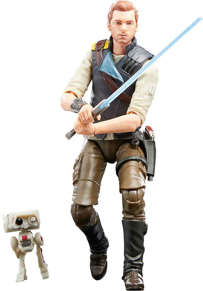 Star Wars The Black Series 6 Inch Action Figure Box Art (2022 Wave 4) - Cal Kestis (Non Mint Packaging)