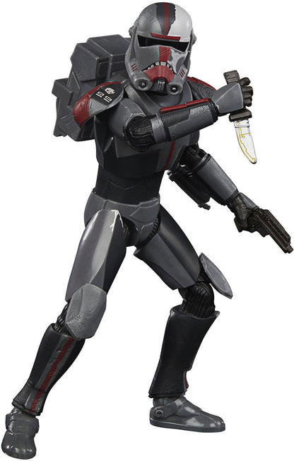 Star Wars The Black Series Box Art 6 Inch Action Figure - Bad Batch Hunter Reissue