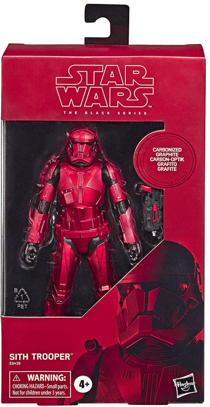 Star Wars The Black Series 6 Inch Action Figure Carbonized Graphite Series - Red Metallic Sith Trooper #92 Exclusive (Shelf Wear Packaging)