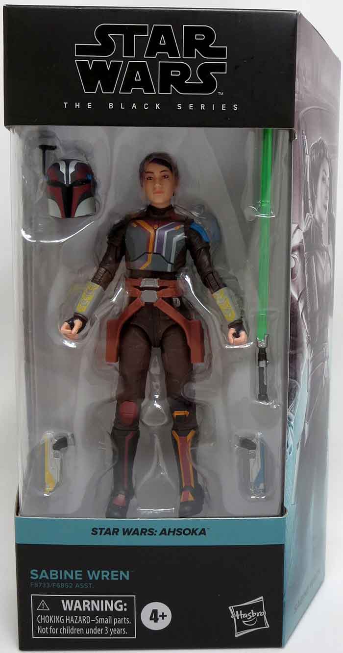 Star Wars The Black Series Disney+ Ahsoka TV 6 Inch Action Figure Box Art (2023 Wave 2B) - Sabine Wren #03 (Sub-Standard Packaging)