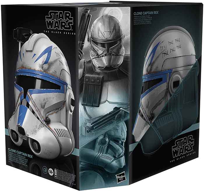 Star Wars The Black Series Life Size Prop Replica Electronic Helmet - Clone Captain Rex