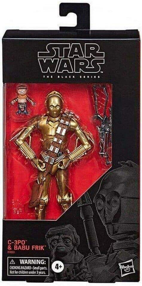 Star Wars The Black Series 6 Inch Action Figure Exclusive - C-3PO & Babu Frik (Shelf Wear Pakaging)