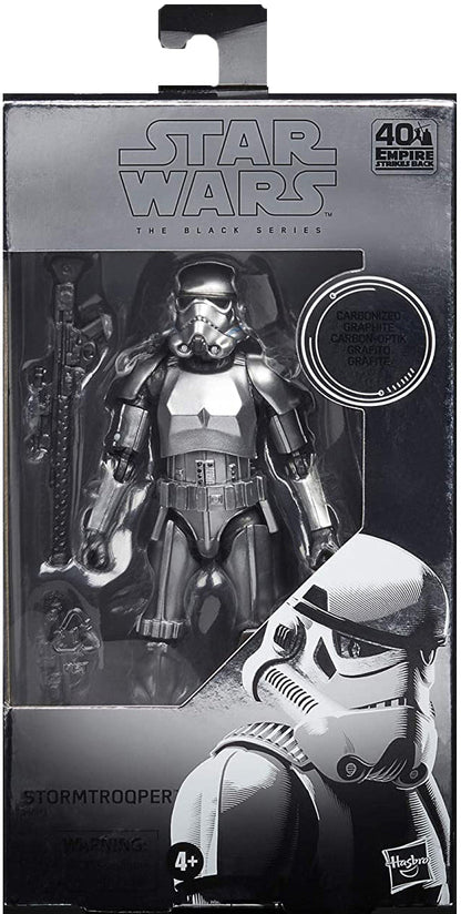 Star Wars The Black Series 6 Inch Action Figure Exclusive - Carbonized Stormtrooper (Shelf Wear Packaging)