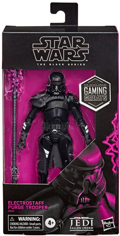 Star Wars The Black Series Gaming Greats 6 Inch Action Figure Box Art Exclusive - Electrostaff Purge Trooper (Shelf Wear Packaging)