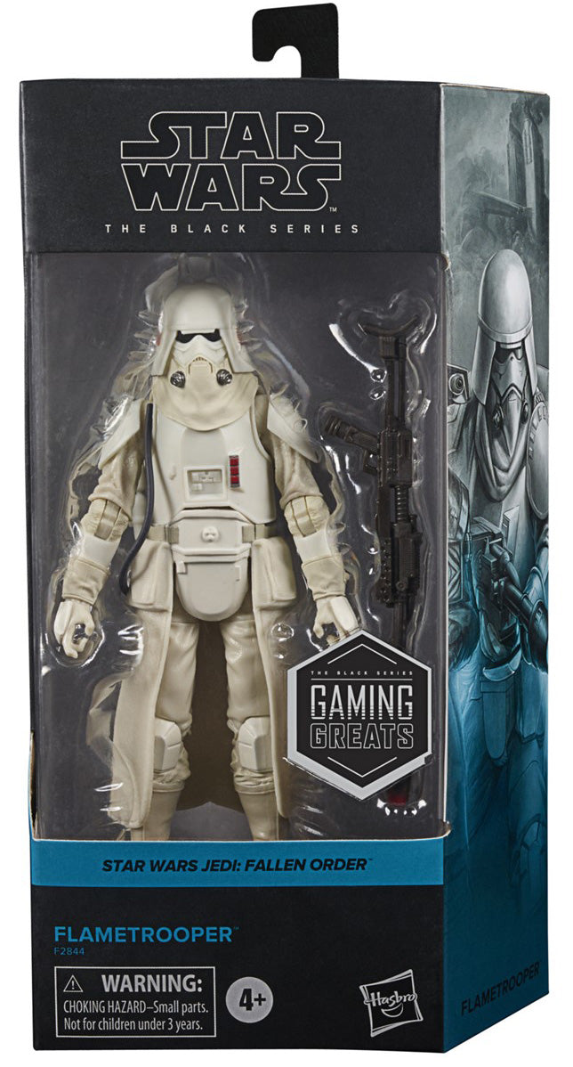 Star Wars The Black Series Gaming Greats 6 Inch Action Figure Box Art Exclusive - Flametrooper (Sub-Standard Packaging)