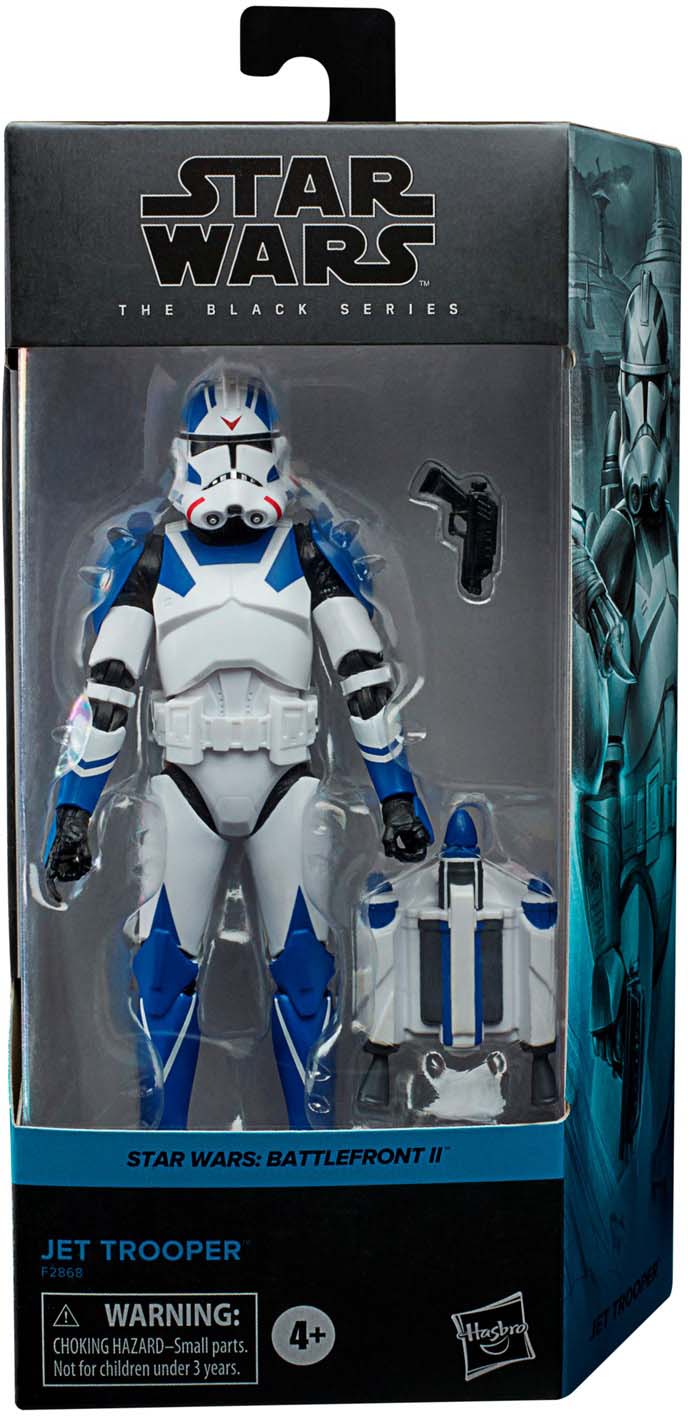 Star Wars The Black Series Gaming Greats 6 Inch Action Figure Box Art Exclusive - Jet Trooper Blue