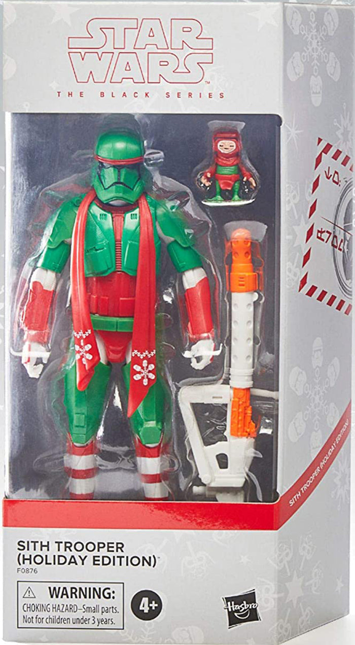 Star Wars The Black Series Holiday Edition 6 Inch Action Figure Box Art Exclusive - Sith Trooper (Green) (Shelf Wear Packaging)