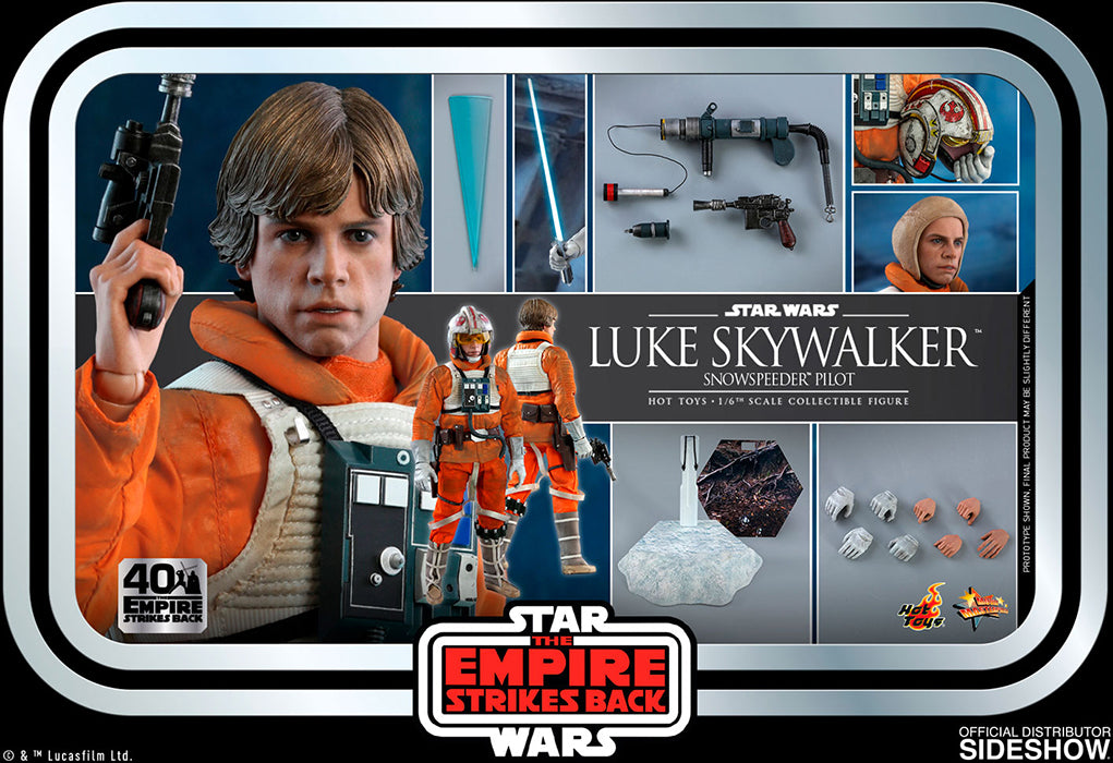 Star Wars The Empire Strikes Back 11 Inch Action Figure 1/6 Scale - Luke Skywalker Snowspeeder Pilot Hot Toys 906711