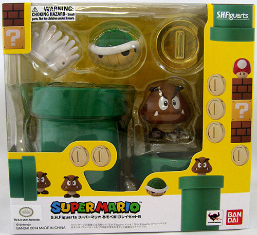 Super Mario Brothers 4 Inch Action Figure S.H.Figuarts Series - D-Arts Pipe Playset