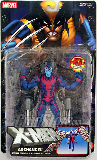 X-Men Classics Action Figures: Archangel (Shelf Wear Packaging)