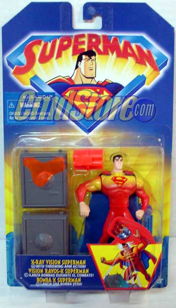 X-RAY VISION SUPERMAN Animated Series DC Comics Action Toy Figure (Shelf Wear Packaging)